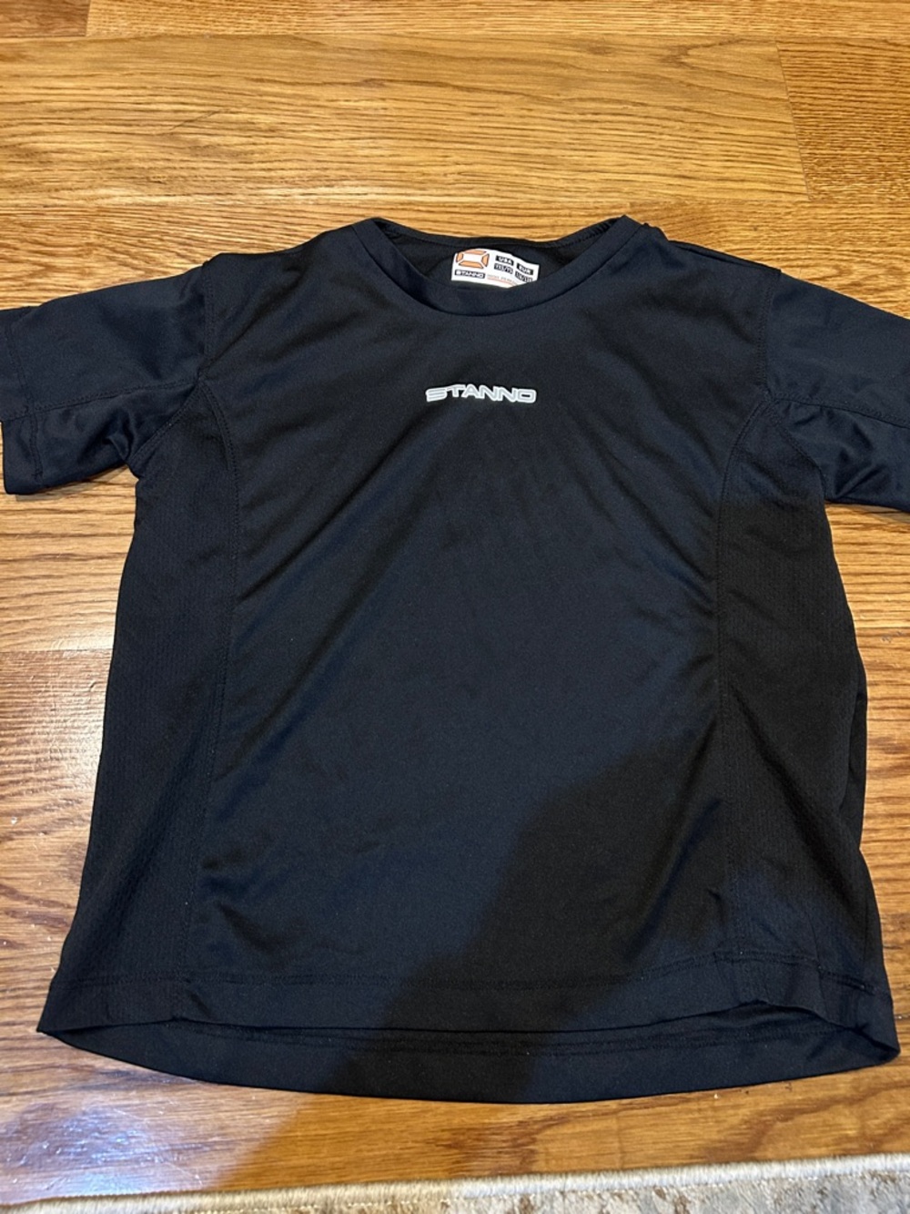 Stanno Kids' Black Short Sleeve Performance Tee size 6/8